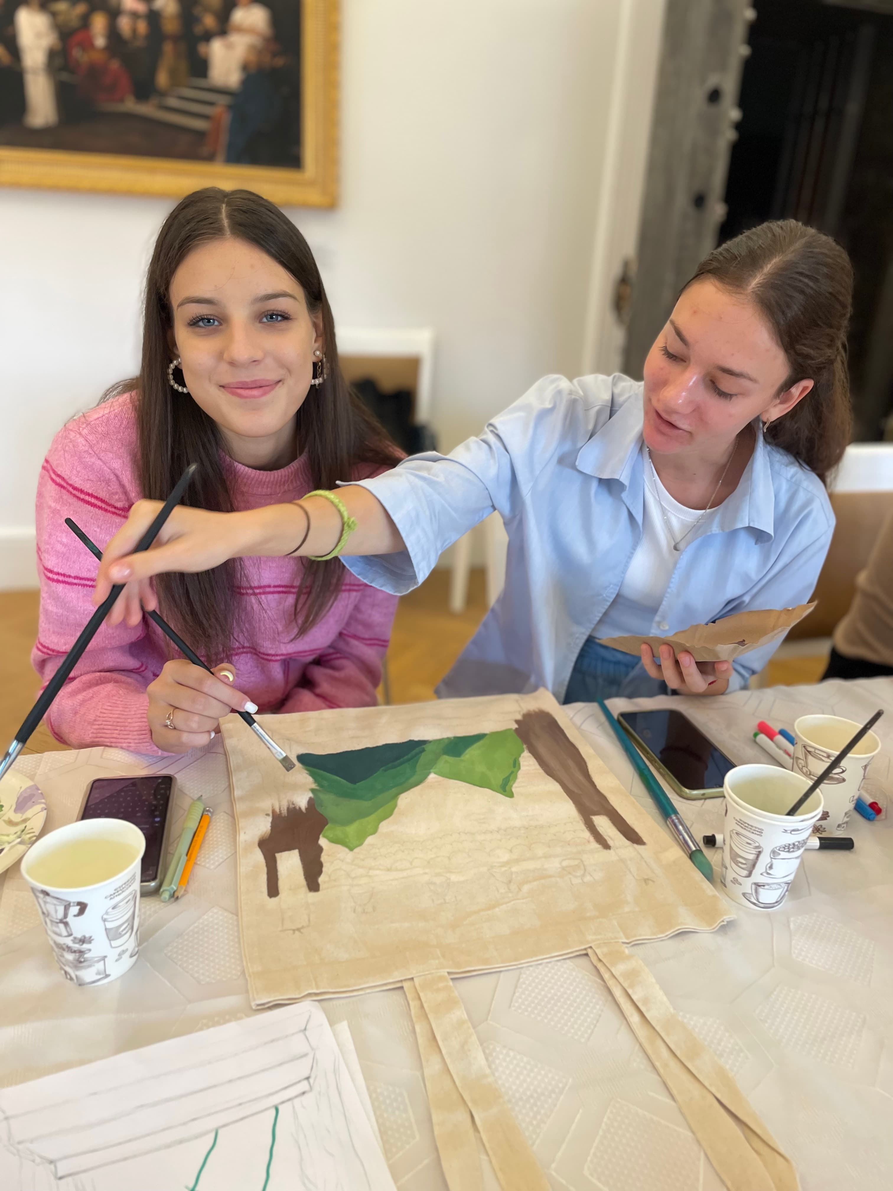 Group interaction during the visit