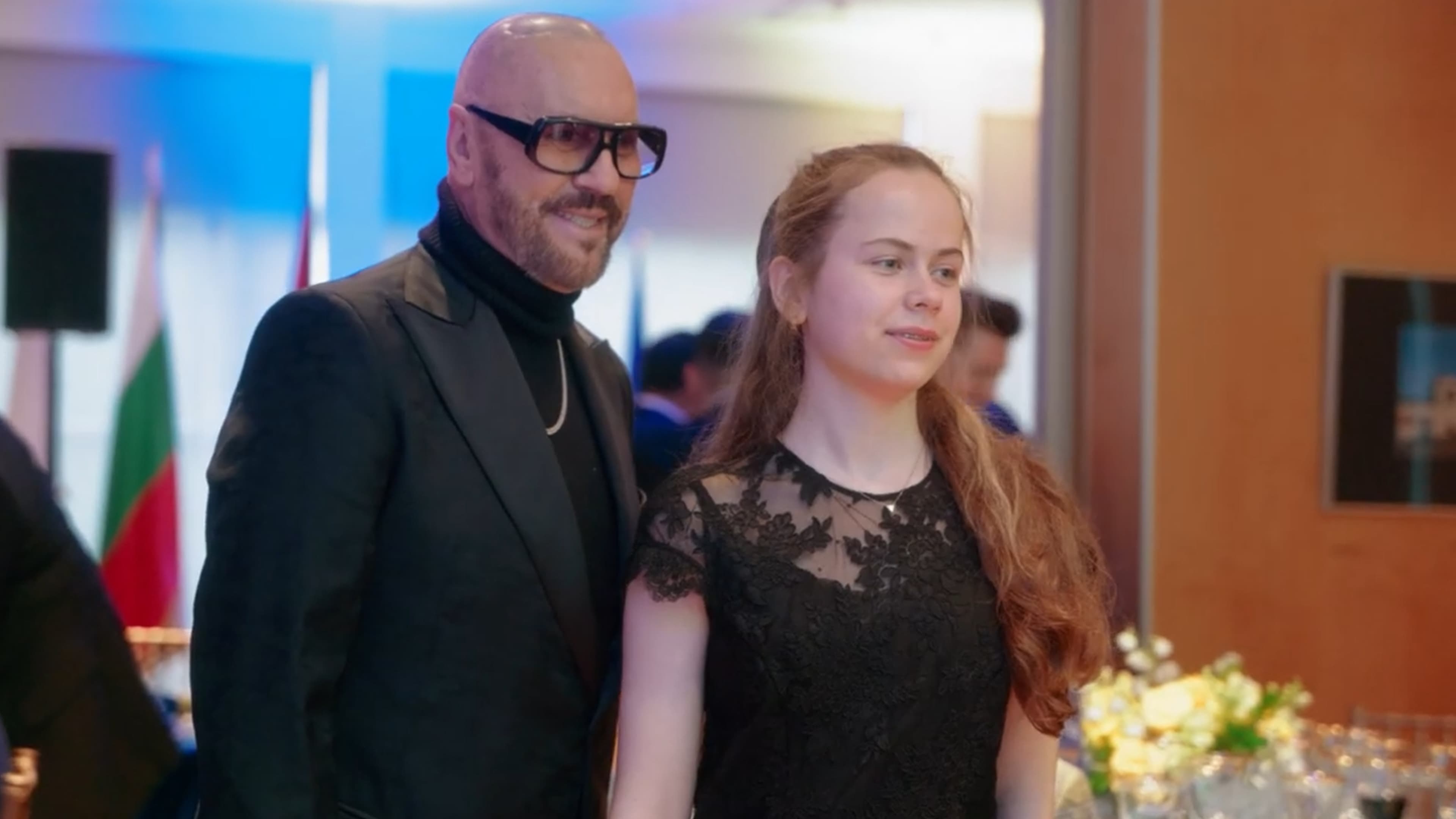 Desmond Child and Yeva Skalietska at the gala