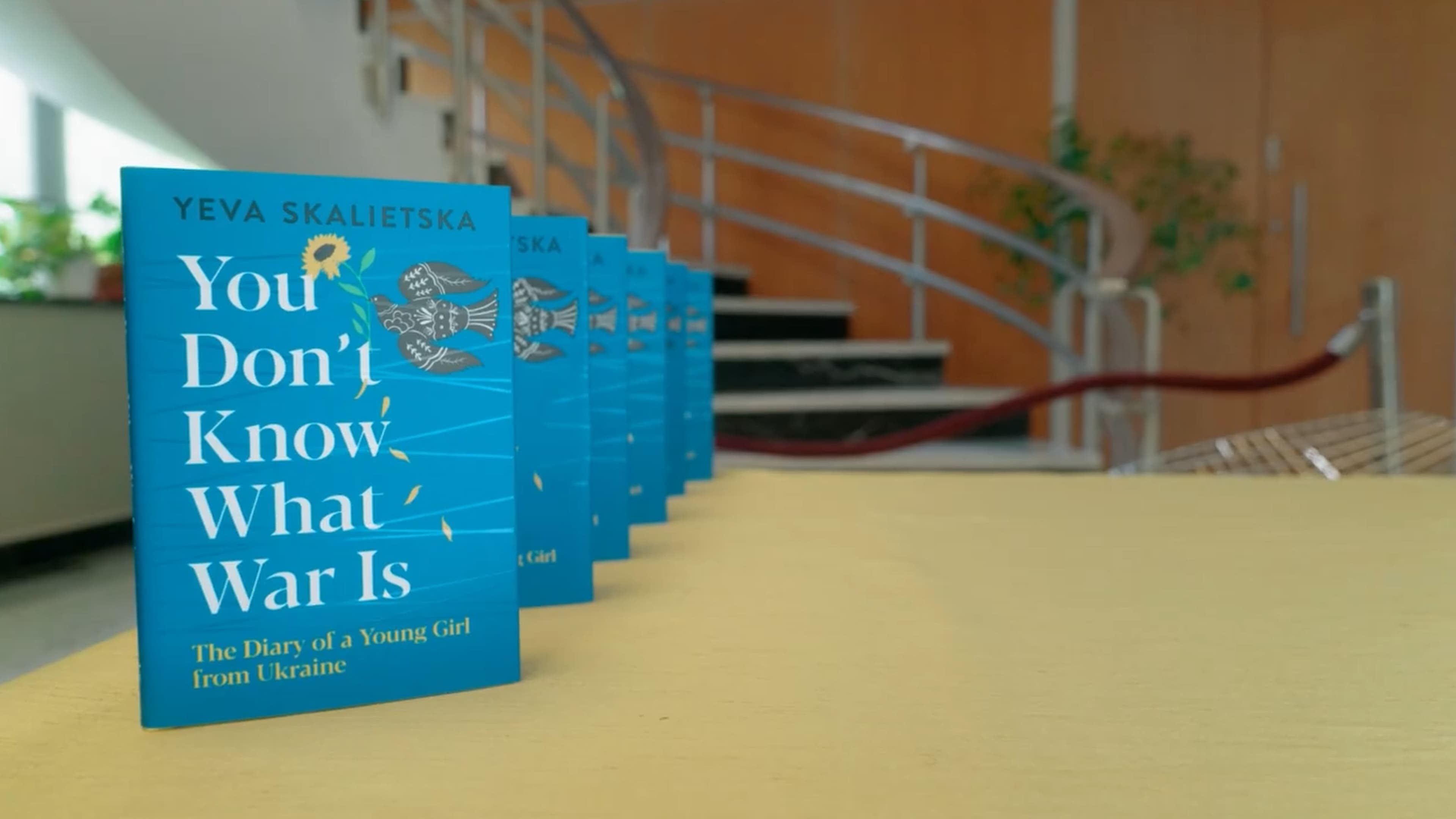 Yeva Skalietska's book on display