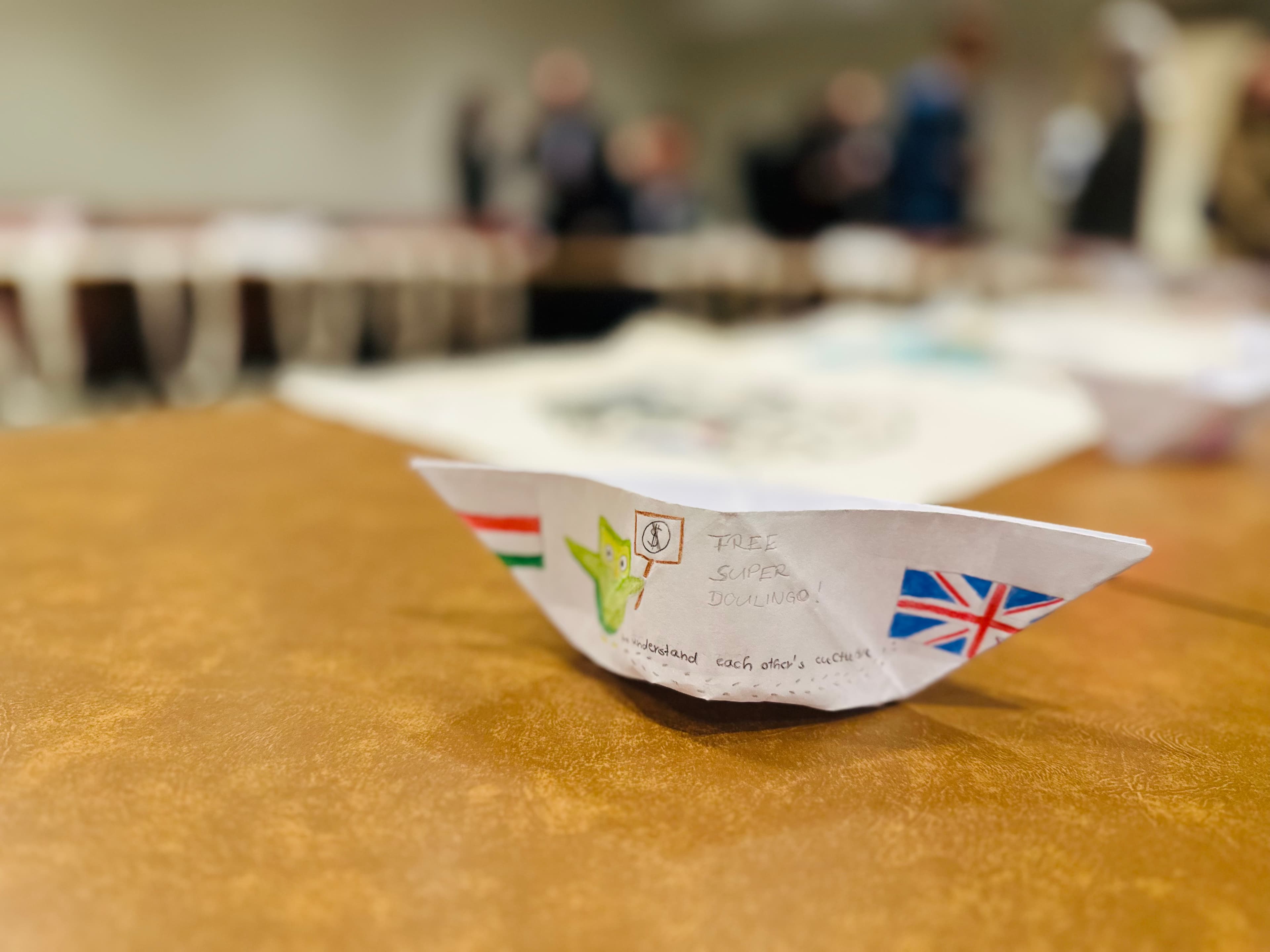 Exhibition setup at the UN conference room