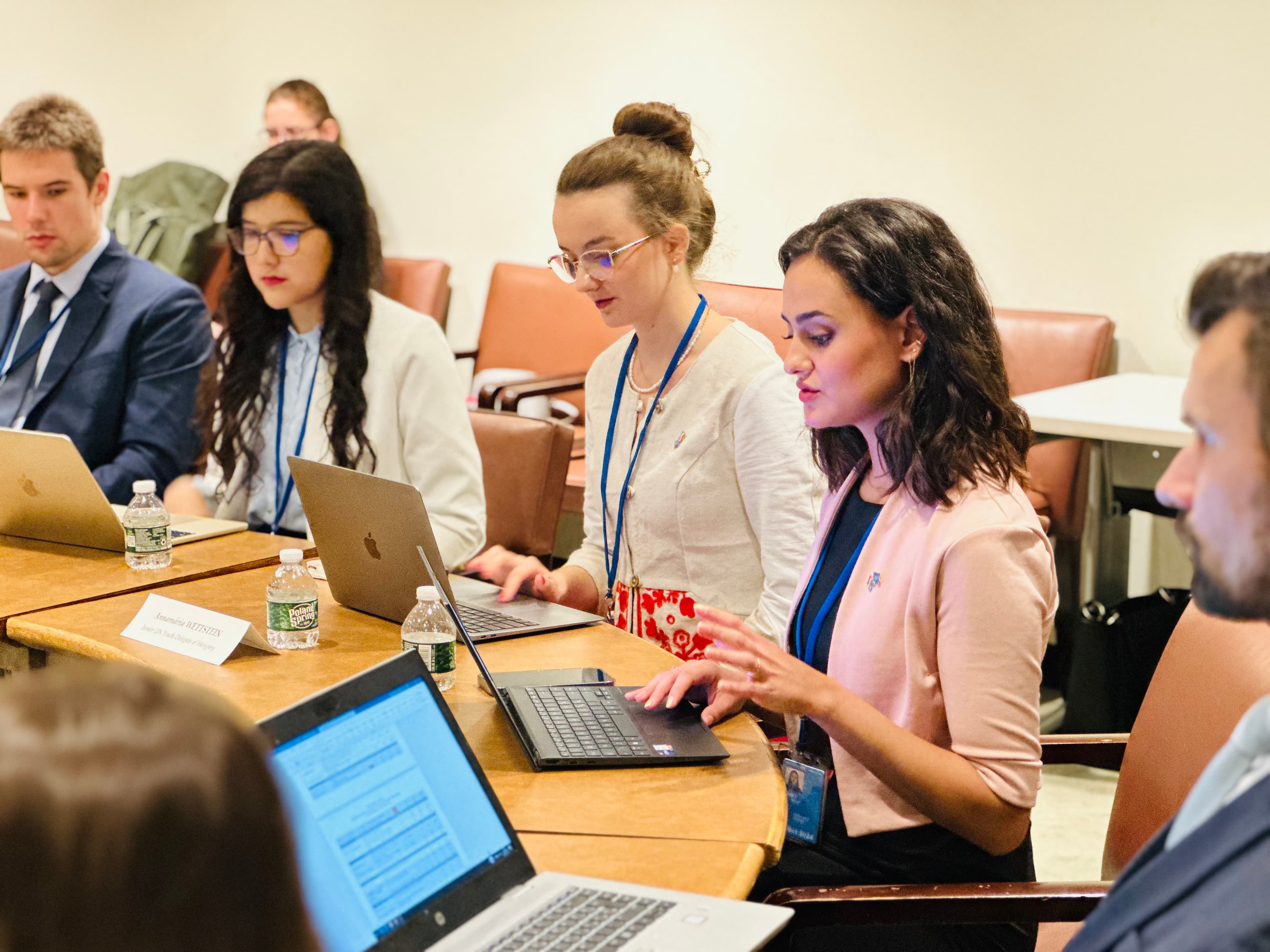 Attendees engaging with the artworks