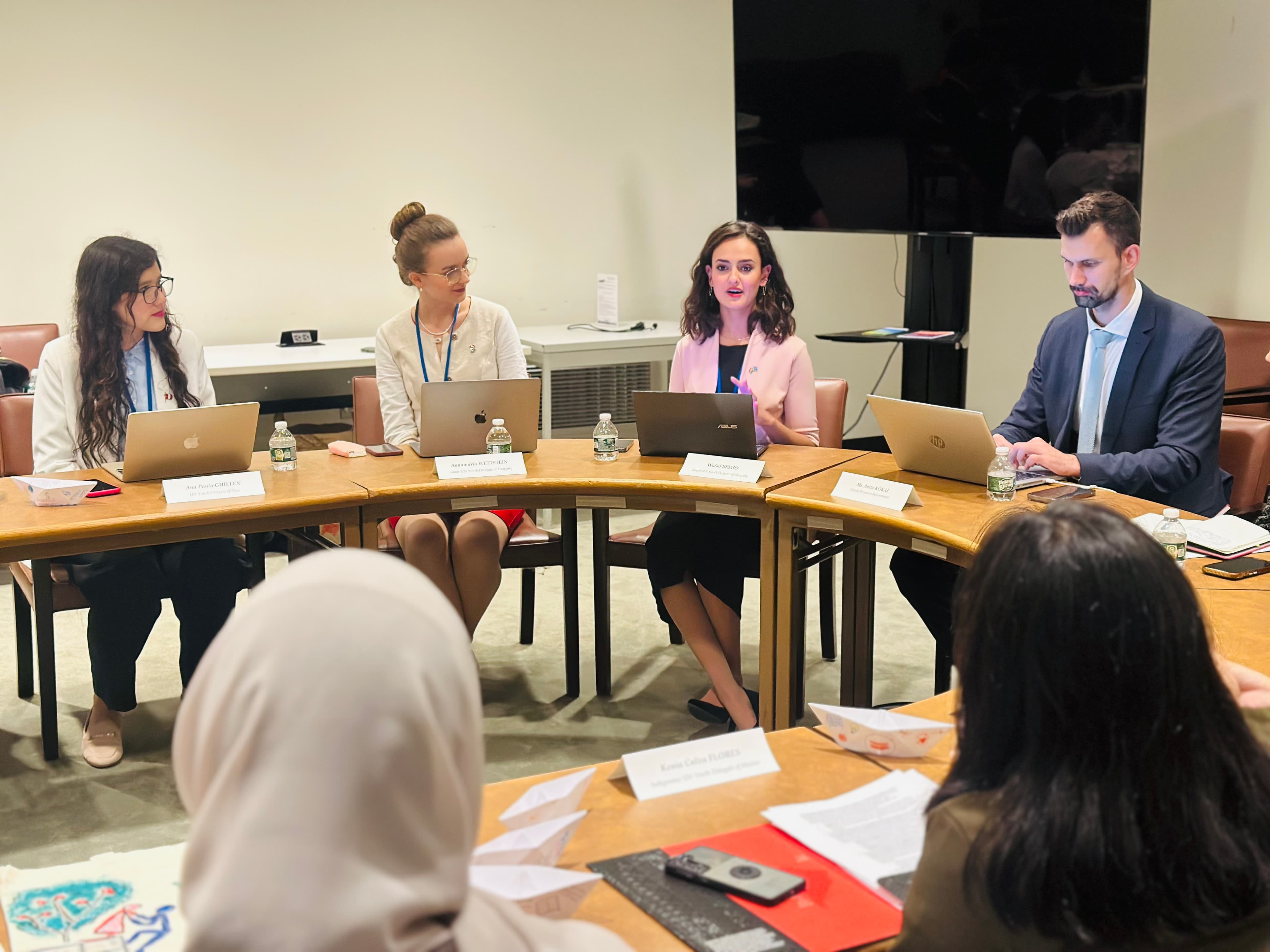 Closing moments of the exhibition