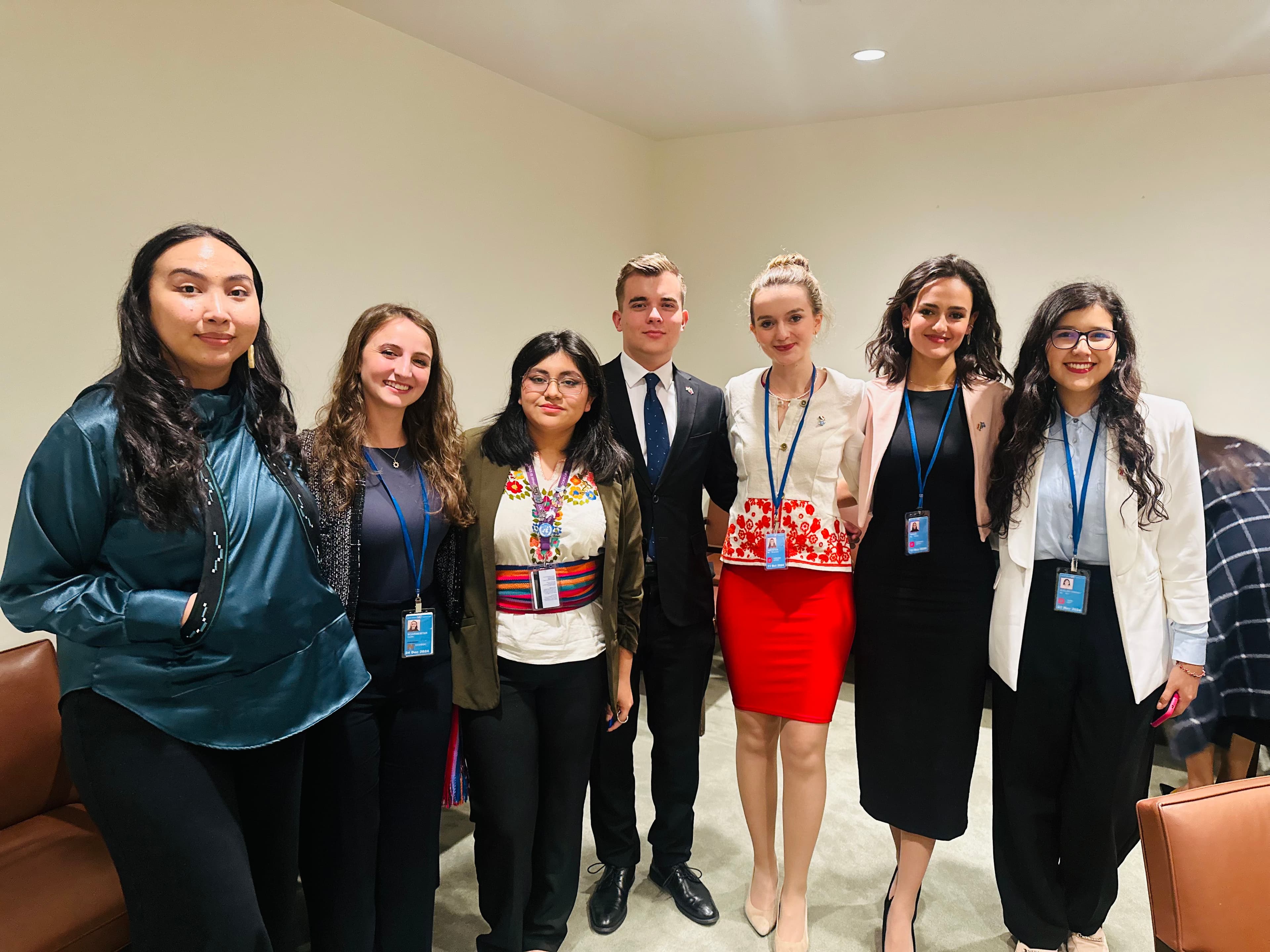 Exhibition visitors at the UN