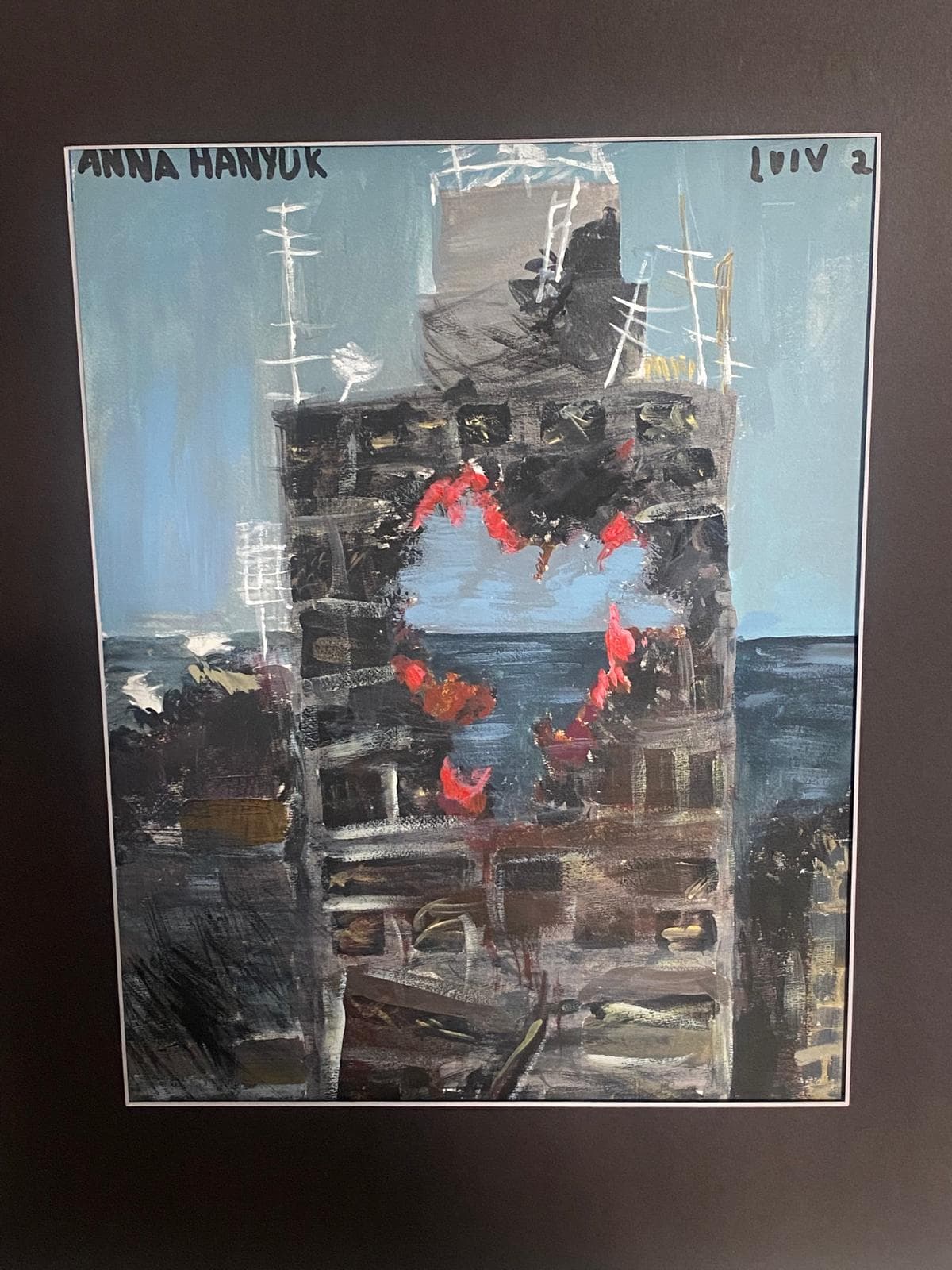 Lviv under attack — by Anna Hanyuk